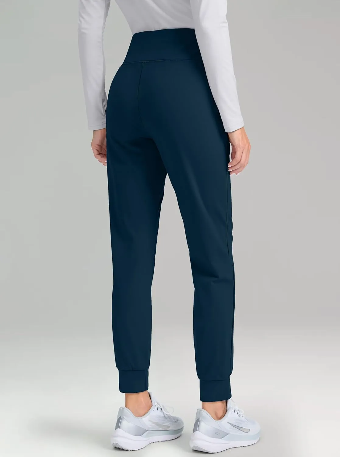 G Gradual Women's Fleece Lined Joggers High Waisted Water Resistant Thermal Hiking Pants Cold Weather Sweatpants with Pockets