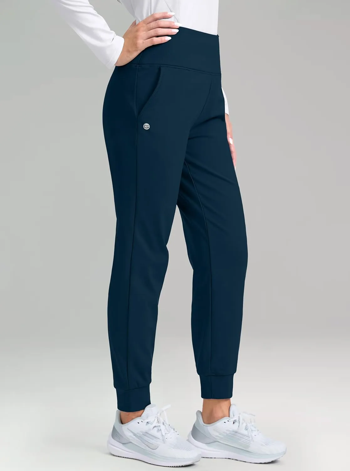G Gradual Women's Fleece Lined Joggers High Waisted Water Resistant Thermal Hiking Pants Cold Weather Sweatpants with Pockets