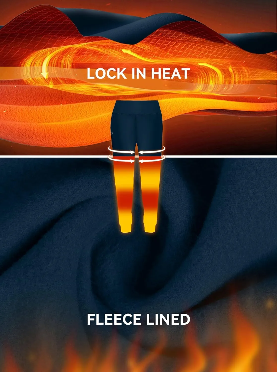 G Gradual Women's Fleece Lined Joggers High Waisted Water Resistant Thermal Hiking Pants Cold Weather Sweatpants with Pockets
