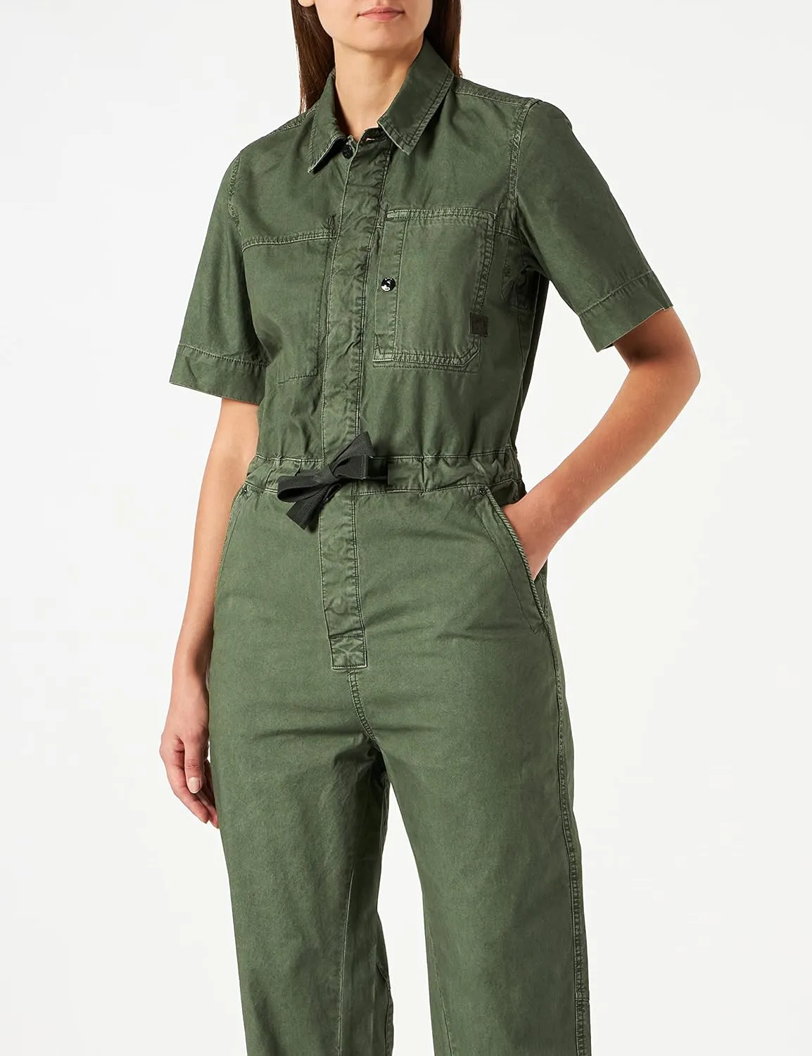 G-STAR womens Army Short Sleeve Jumpsuit