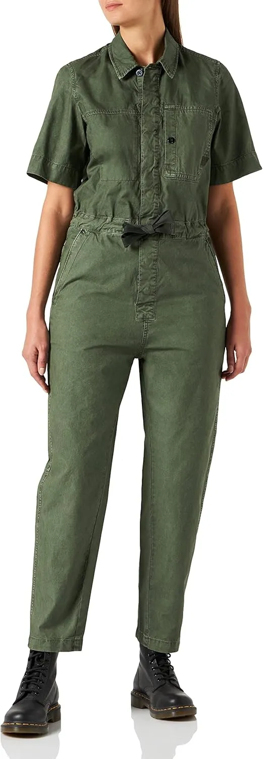 G-STAR womens Army Short Sleeve Jumpsuit