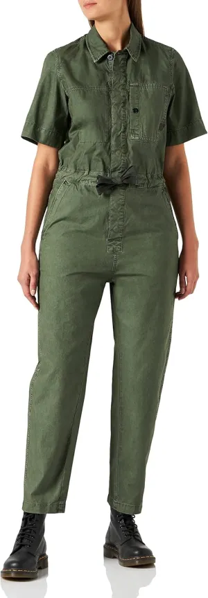 G-STAR womens Army Short Sleeve Jumpsuit