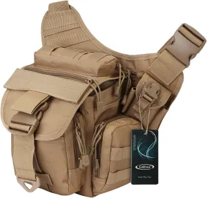 G4Free Tactical Messenger Fishing Tackle Side Bag EDC Sling Pack Utility Versipack