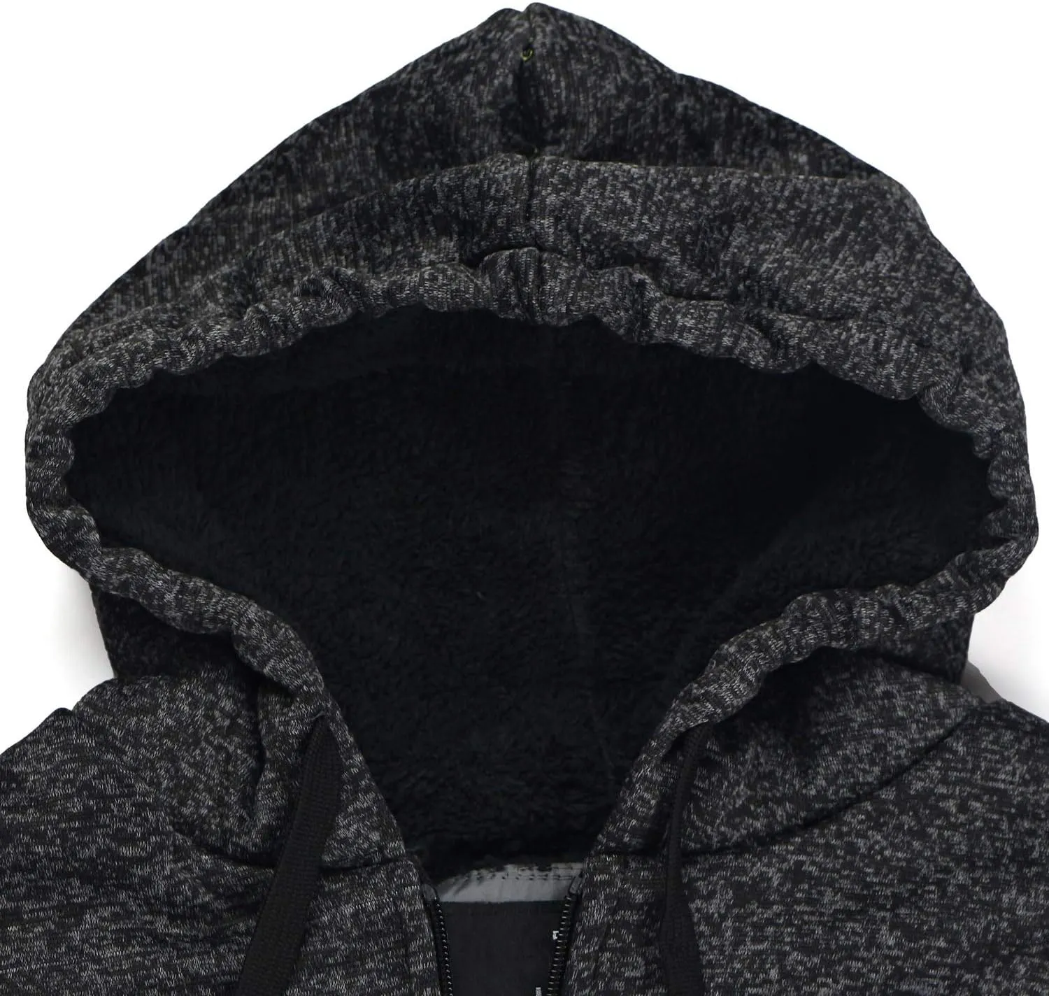 Gary Com Heavyweight Sherpa Hoodies for Men, Thick Fleece Lined Full Zip Up Winter Warm Sweatshirts Work Jackets