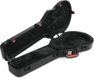 Gator Cases Molded Flight Case for Les Paul Electric Guitar with TSA Approved Locking Latch, (GTSA-GTRLPS)
