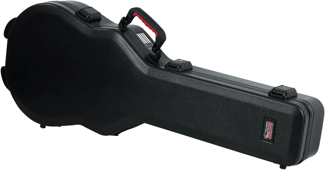 Gator Cases Molded Flight Case for Les Paul Electric Guitar with TSA Approved Locking Latch, (GTSA-GTRLPS)
