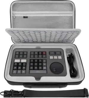 Geekria Hard Shell Travel Carrying Case, EVA Protective Bag Compatible with Blackmagic Design Davinci Resolve Speed Editor, Davinci Resolve 17 Studio (Dark Gray)