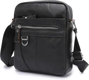 Genuine Leather Messenger Crossbody Shoulder Bag for Women Men Purse