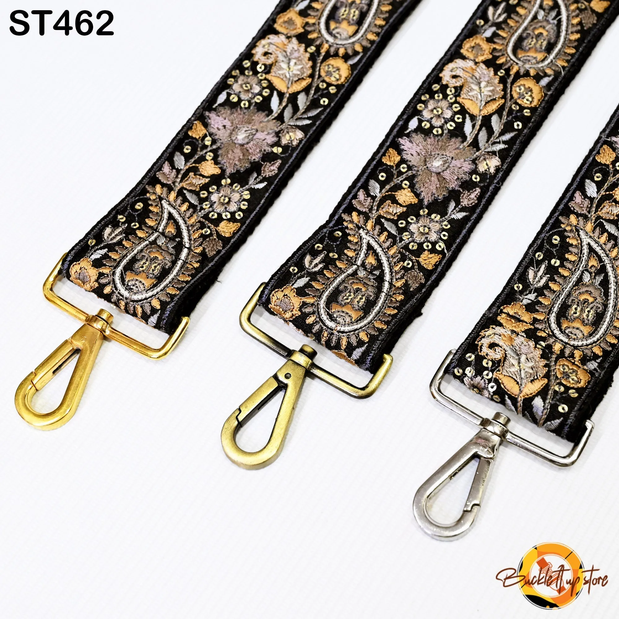 Gift Wife Embroidered Purse Strap Crossbody Strap for Purses Handbag Boho Bag Strap Floral Embroidery Replacement Strap Boho Guitar Strap