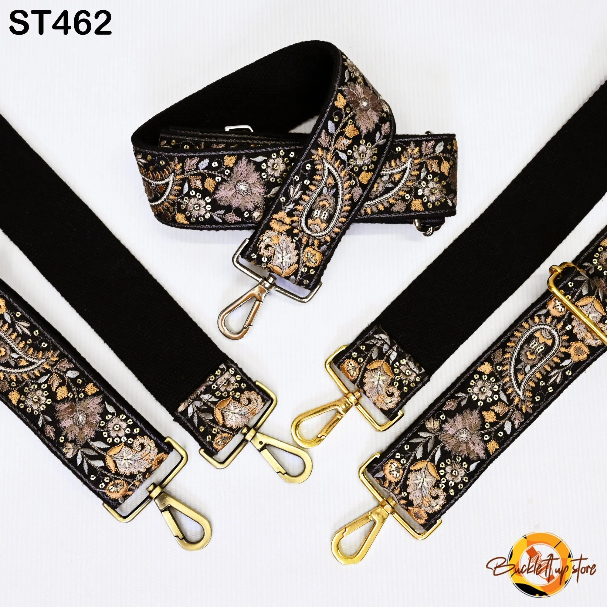 Gift Wife Embroidered Purse Strap Crossbody Strap for Purses Handbag Boho Bag Strap Floral Embroidery Replacement Strap Boho Guitar Strap