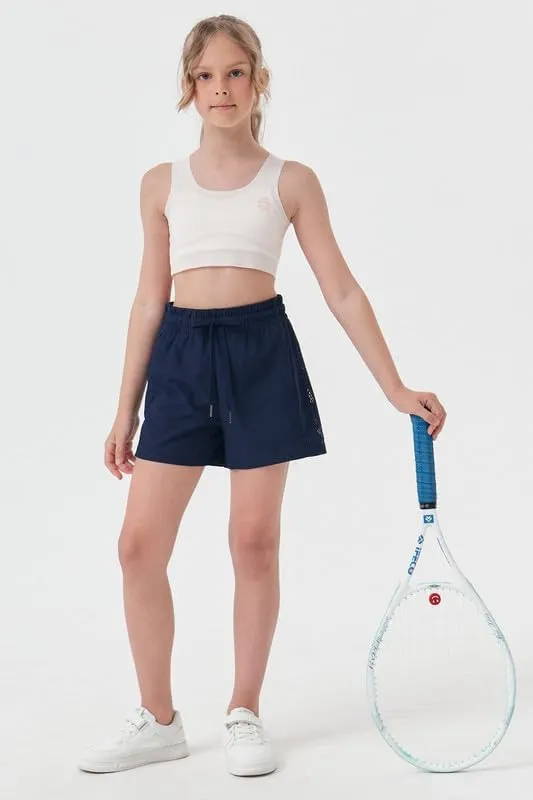 Girls Athletic Shorts with Spandex Liner Quick Dry Running Fitness Shorts for Kids Teen Active Sports Track
