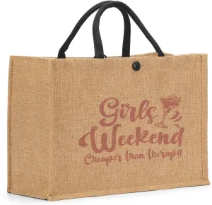 Girls Trip Gifts Tote Bag for Women's Weekend & Beach Trips