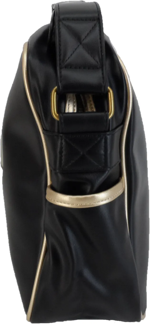 Gola Classic Retro Black/Gold Messenger Bag