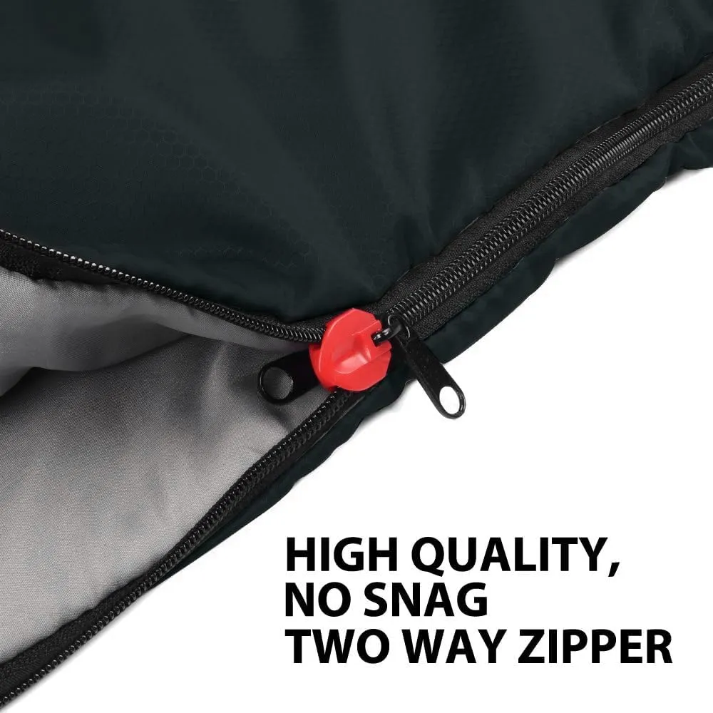 Gold Armour Sleeping Bags for Adults Cold Weather & Warm - Backpacking Camping Sleeping Bag for Kids 10-12, Girls, Boys - Lightweight Compact Camping Essentials Gear Accessories, Right Zipper