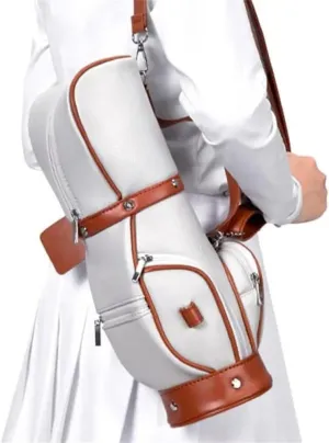 Golf Ball Storage Bag for Women and Men - Portable Golf Handbag - Mini Small Golf Bag with Microfiber Messenger Carrier