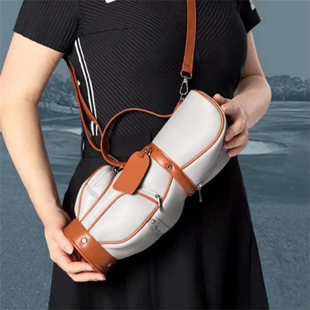 Golf Ball Storage Bag for Women and Men - Portable Golf Handbag - Mini Small Golf Bag with Microfiber Messenger Carrier