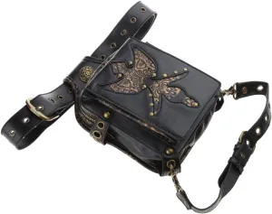 Gothic Waist Bag Fanny Pack Leather Steampunk Leg Bag Crossbody Shoulder Bags