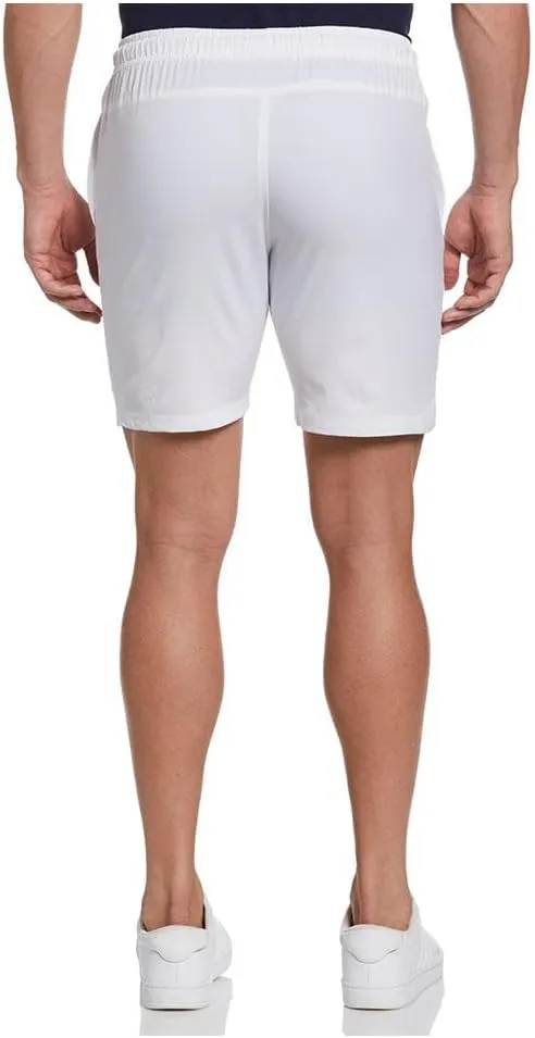 Grand Slam Men's Solid Athletic Tennis Short with Drawstring