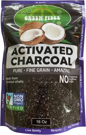 Green Piece® Activated Charcoal Pure Course Grain Air Purifying Bags- Kid/Pet Friendly Air Fresheners Odor Absorber - Resealable Bag Made by Green Piece