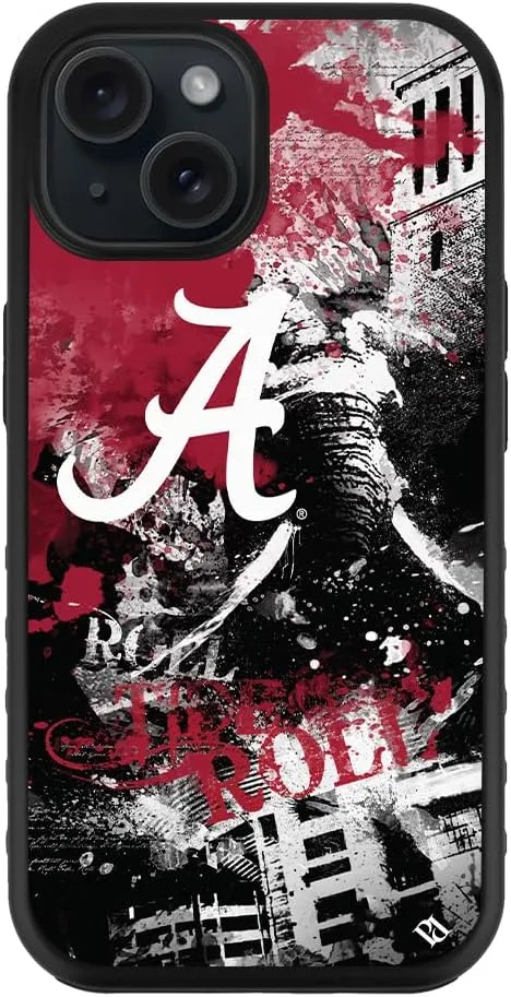 Guard Dog Case Compatible with iPhone 15 - Military Grade - Rugged Two Piece Protection - Collegiate Licensed - Alabama Crimson Tide - by Paulson Designs