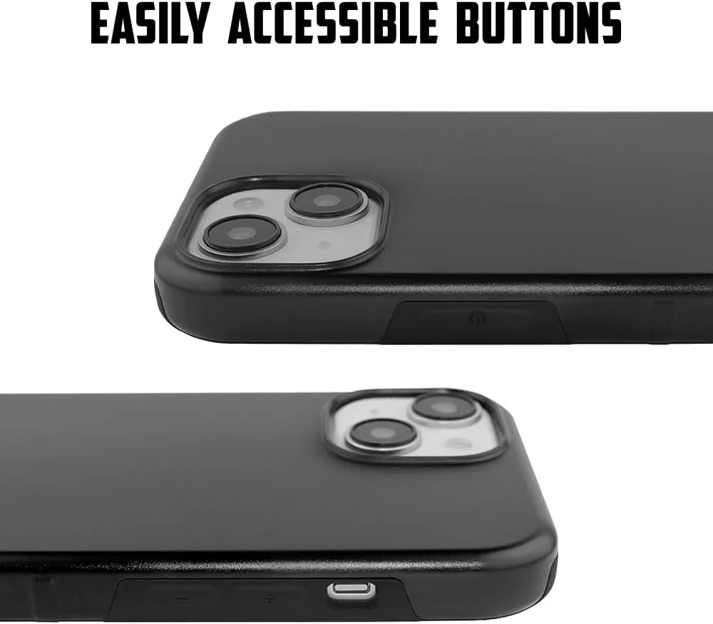 Guard Dog Case Compatible with iPhone 15 Plus - Compatible with MagSafe - Military Grade - Rugged Two Piece Protection - Collegiate Licensed - LSU Tigers - by Paulson Designs