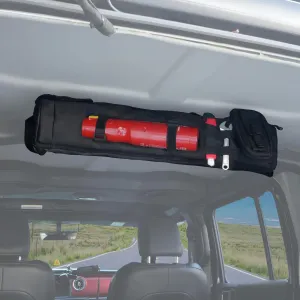Guina Roll Bar Storage Bag with MOLLE System Compatible with Jeep Wrangler, Ford Bronco, UTV, ATV, SUV – Tactical Multi-Pocket Cargo Organizer, Detachable Pouch, Heavy-Duty 1000D Oxford