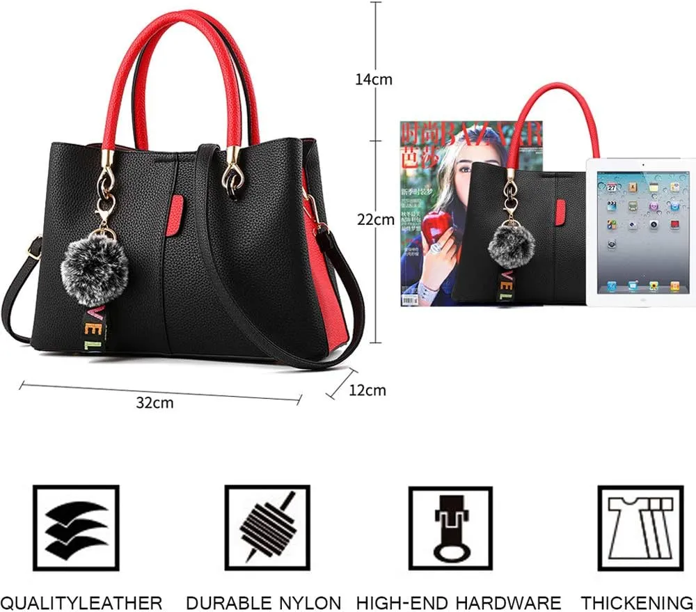 Handbag Fashion Ladies Tote Bag PU Leather Crossbody Bags Messenger Bag