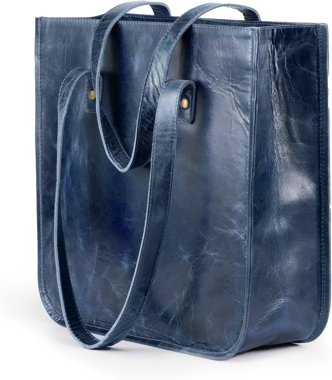 Handmade World Leather Women's Tote Bag 'The Aria' Fits 13 Inch Laptop Computer Shoulder Purse Handbag For Shopping Office