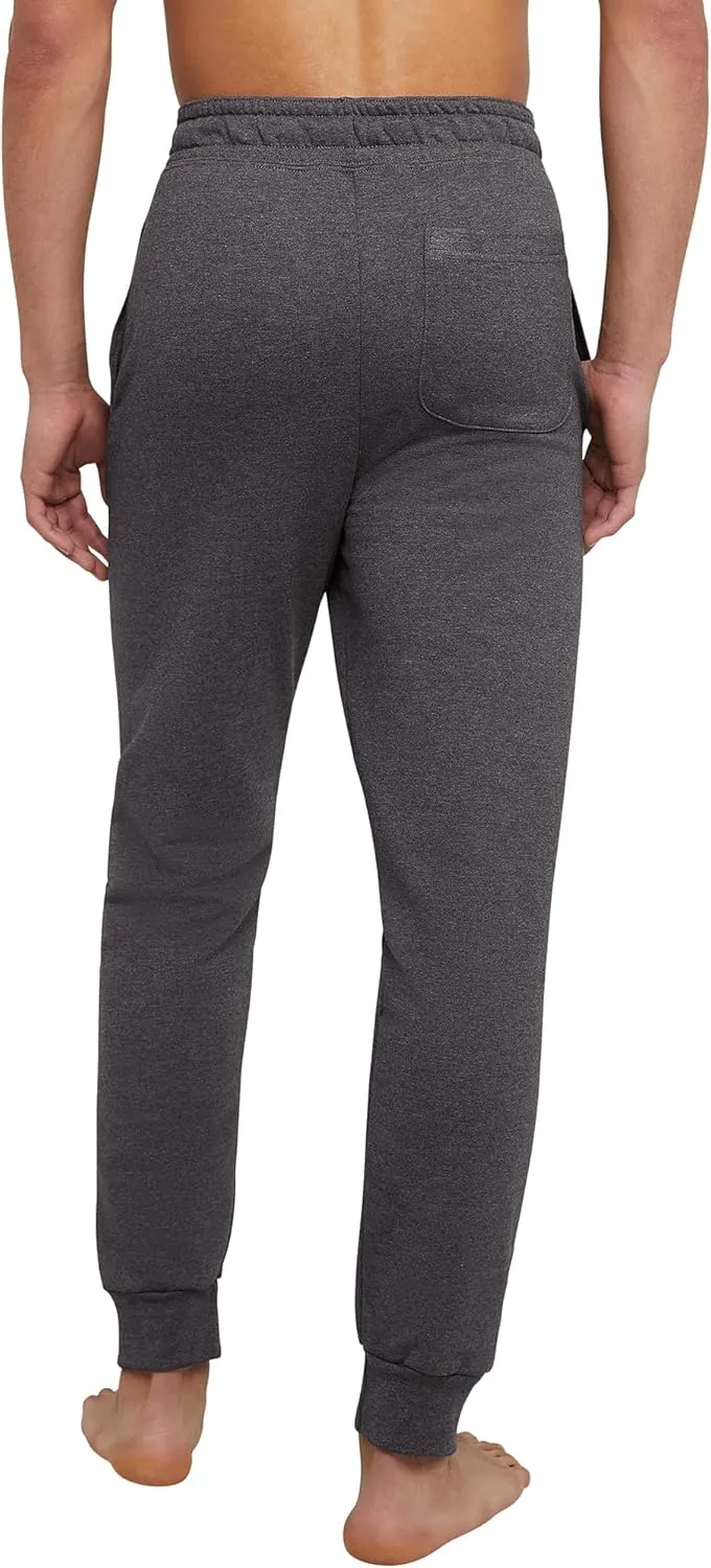 Hanes Men's Ecosmart Jogger Sweatpants, Men's Midweight Fleece Lounge Pants, 30.5
