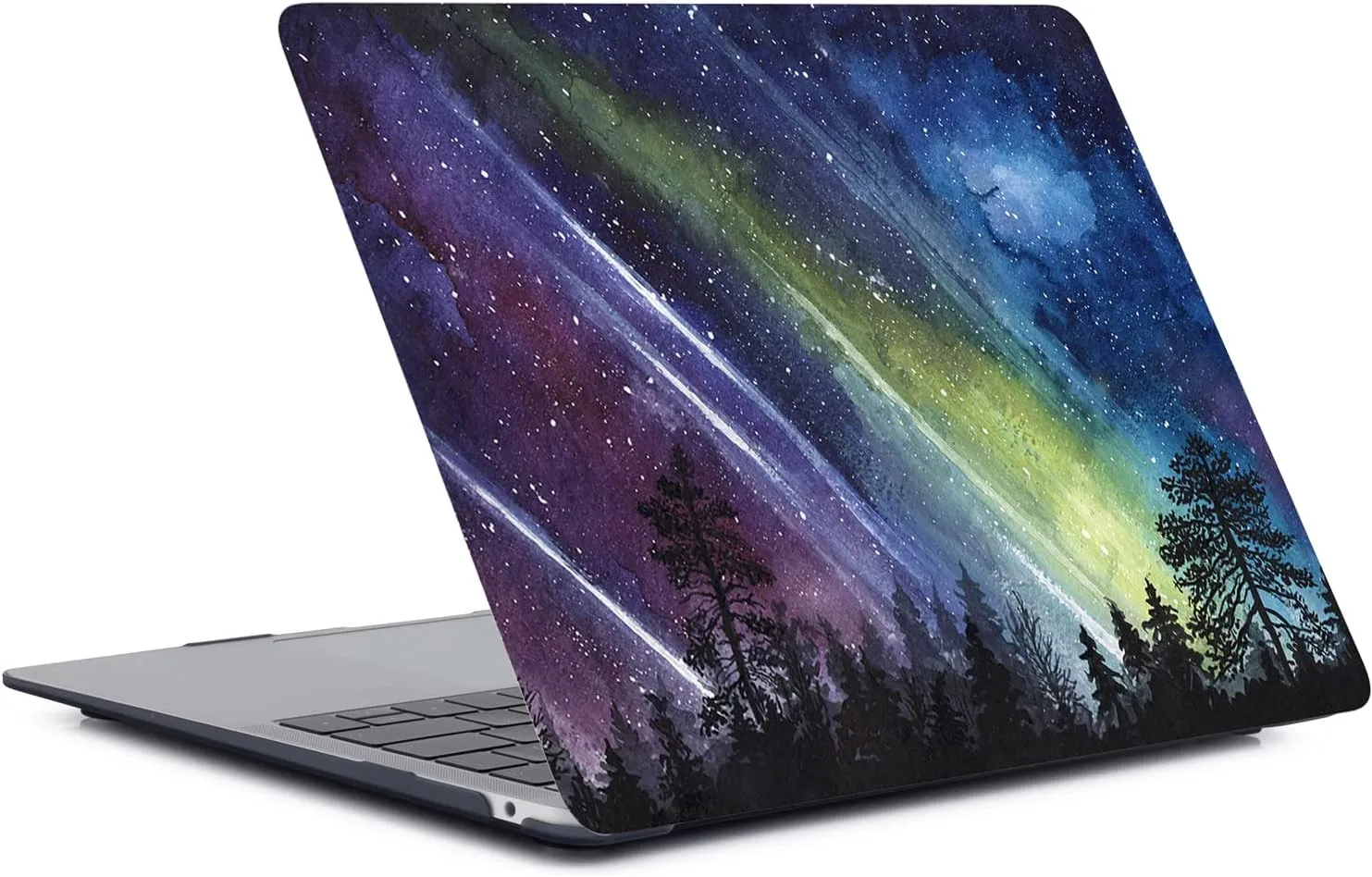 Hard Case Compatible with MacBook Pro 13 inch 2020 2019 2018 2017 2016 Release A1706 A1708 A1989 A2159 A2251 A2289 A2338, Color Printing Plastic Hard Shell Cover & Keyboard Cover & Bag, Aurora