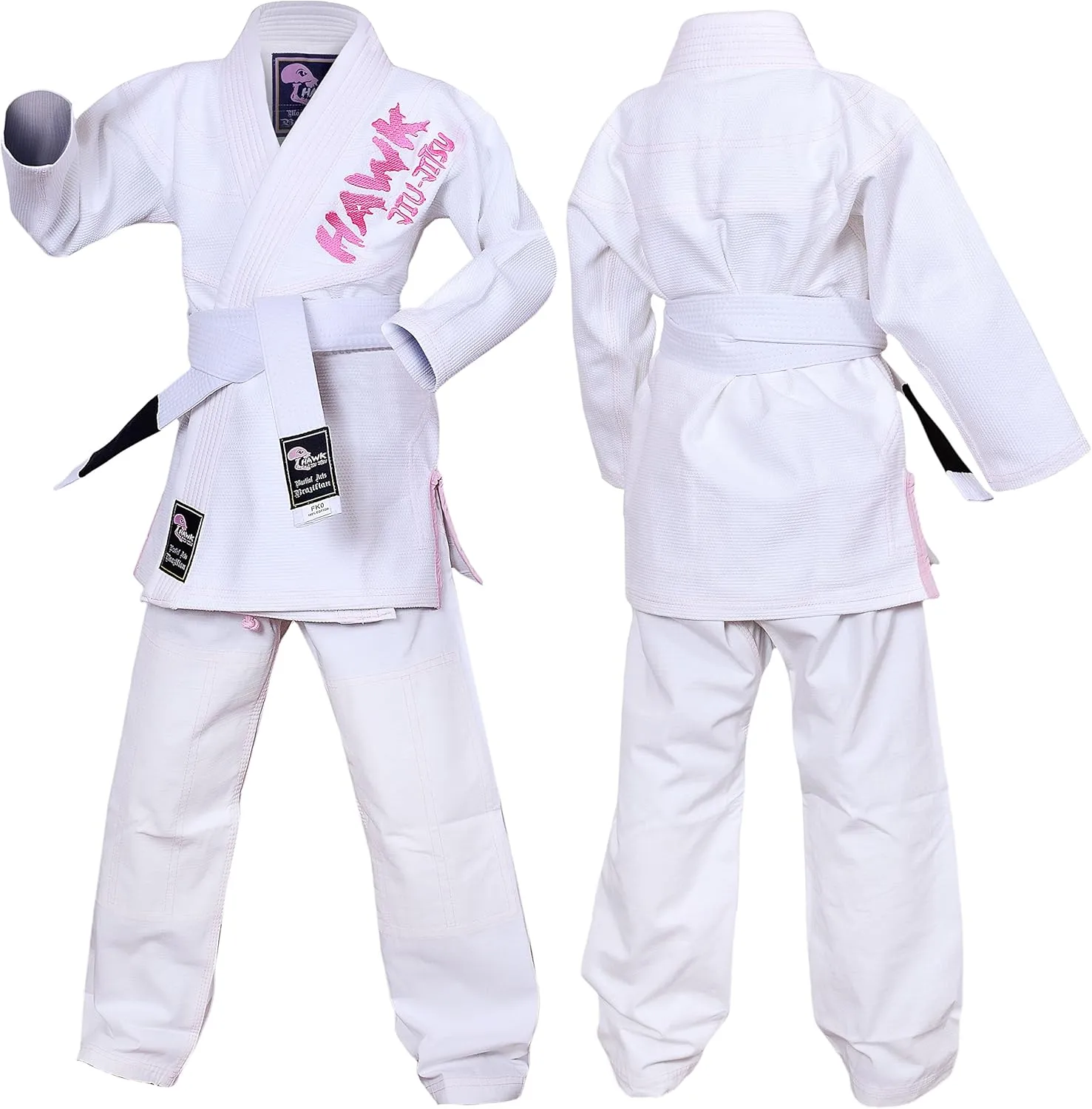 Hawk Sports Brazilian Jiu Jitsu Gi for Kids, Ultra-Light Extra Tough Premium Fabric Kids BJJ Gi