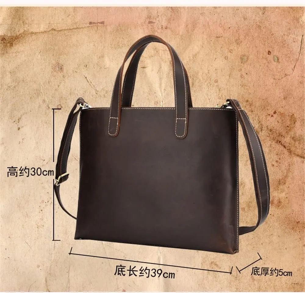 HBJWOV European and American Fashion Handbag Business Briefcase Shoulder Diagonal Bag Computer Bag