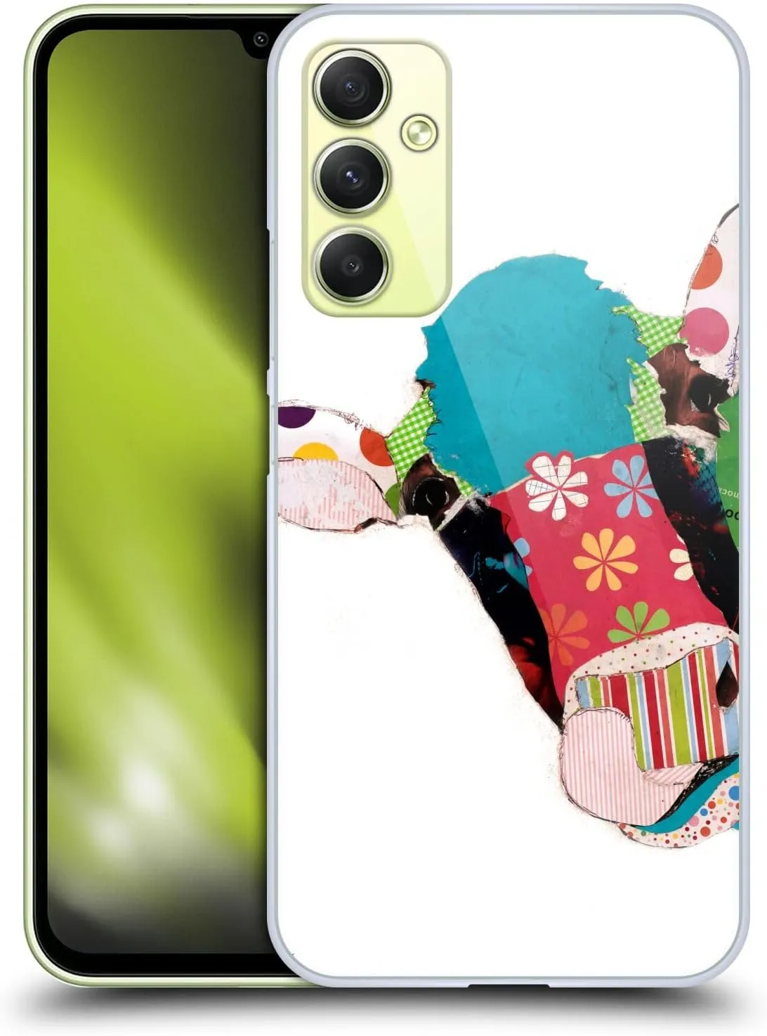 Head Case Designs Officially Licensed Michel Keck Cow Animals Hard Back Case Compatible with Samsung Galaxy A34 5G