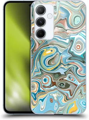 Head Case Designs Officially Licensed Ninola Blue Mineral Agates Abstract 3 Hard Back Case Compatible with Samsung Galaxy A55 5G