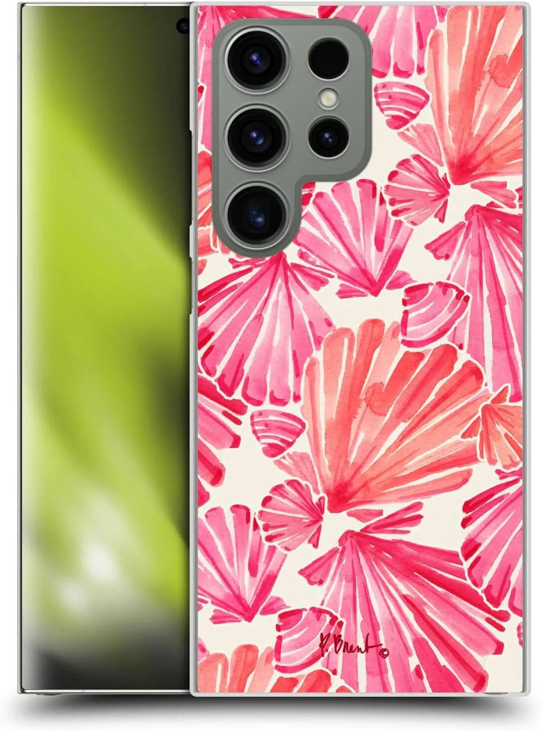 Head Case Designs Officially Licensed Paul Brent Scallop Coastal Hard Back Case Compatible with Samsung Galaxy S24 Ultra 5G