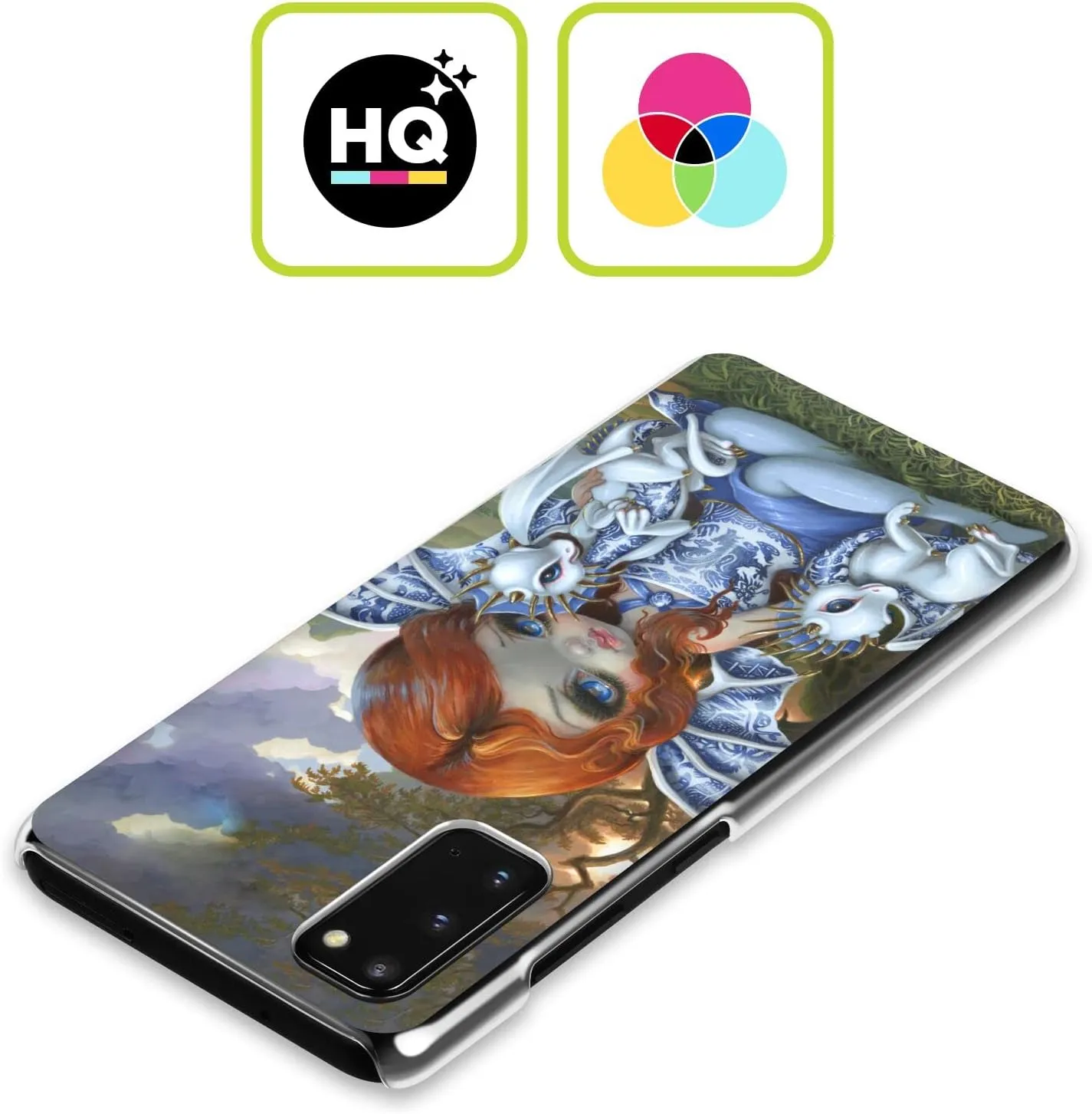 Head Case Designs Officially Licensed Strangeling Blue Willow Fairy Dragon Hard Back Case Compatible with Samsung Galaxy A34 5G