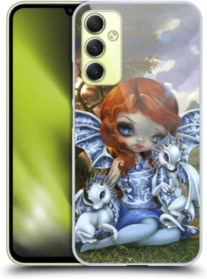 Head Case Designs Officially Licensed Strangeling Blue Willow Fairy Dragon Hard Back Case Compatible with Samsung Galaxy A34 5G