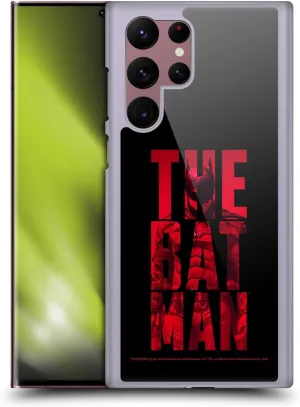 Head Case Designs Officially Licensed The Batman Typography Neo-Noir Graphics Hard Back Case Compatible with Samsung Galaxy S22 Ultra 5G