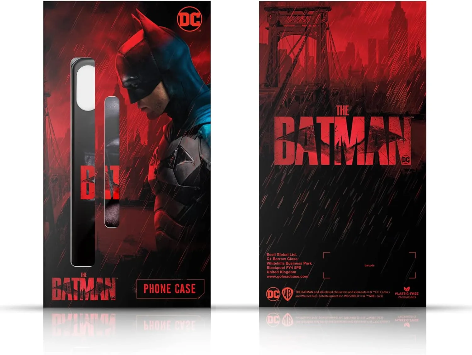 Head Case Designs Officially Licensed The Batman Typography Neo-Noir Graphics Hard Back Case Compatible with Samsung Galaxy S22 Ultra 5G