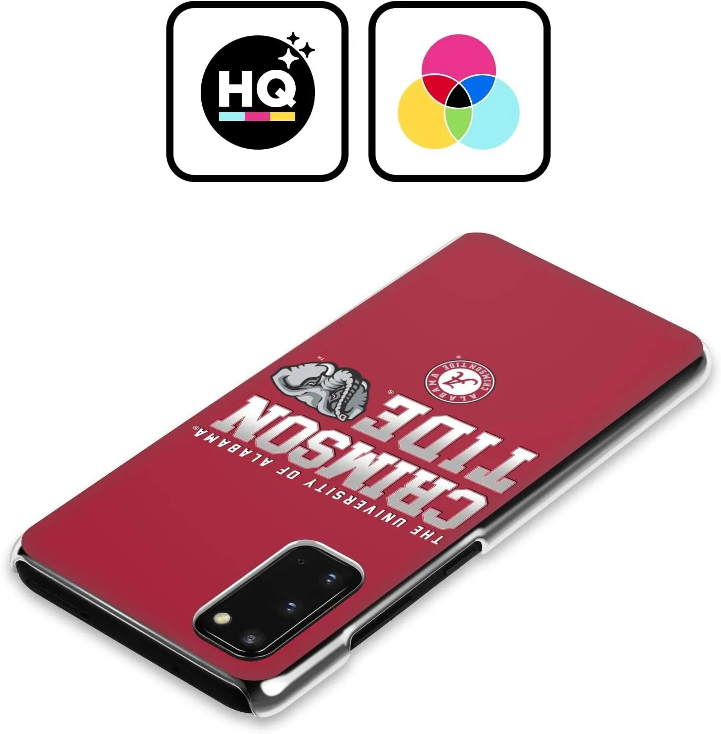 Head Case Designs Officially Licensed University of Alabama UA Crimson Tide Hard Back Case Compatible with Samsung Galaxy A54 5G