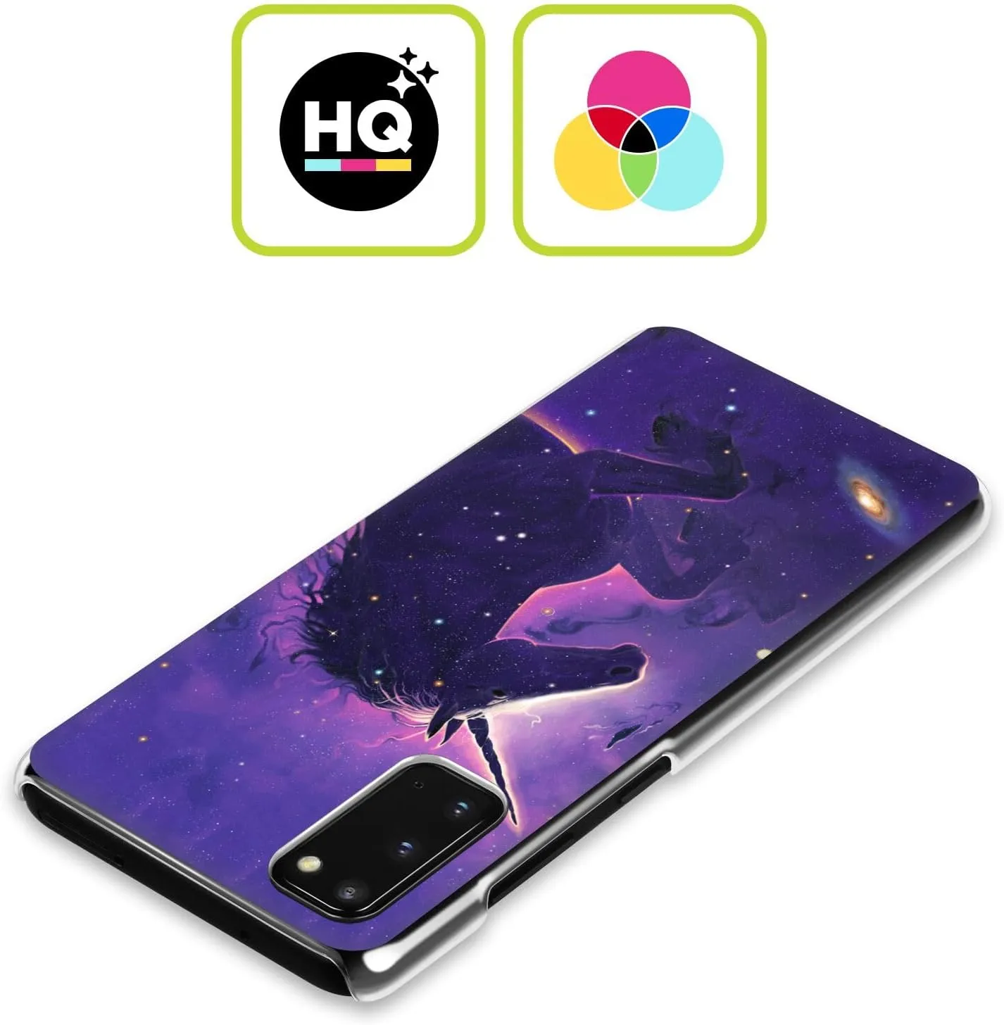 Head Case Designs Officially Licensed Vincent HIE Unicorn Nebula Key Art Hard Back Case Compatible with Samsung Galaxy S22  5G