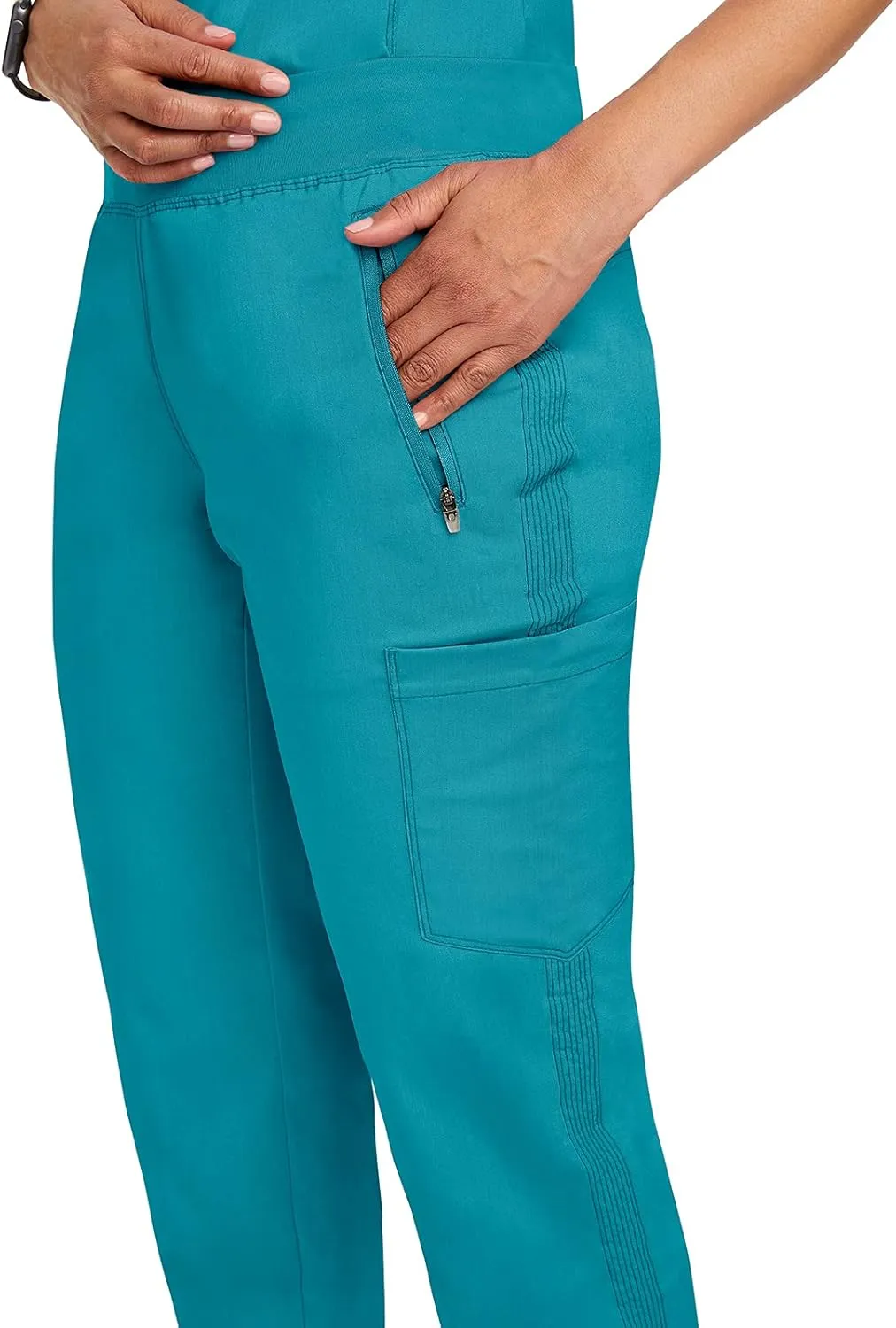 Healing Hands 6 Pocket Scrubs Pants for Women Purple Label Womens 9141 Toni Drawstring Scrub Pant Soft Comfortable Fabric