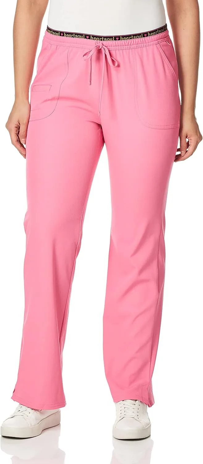 Heartsoul Drawstring Scrub Pants for Women, Stretch Performance Fabric, 20110