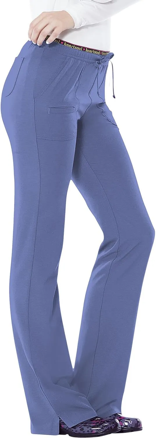 Heartsoul Drawstring Scrub Pants for Women, Stretch Performance Fabric, 20110