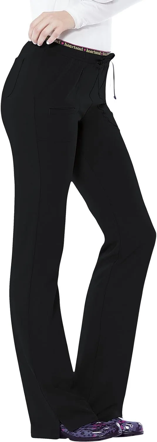 Heartsoul Drawstring Scrub Pants for Women, Stretch Performance Fabric, 20110