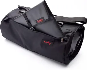 Henty CoPilot Messenger: Convertible Garment Bag for Men and Women - Carry-on Suit and Dress Travel Luggage, Garment Duffel Bag, Black