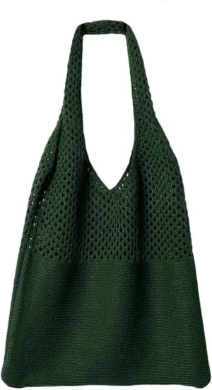 Hobo Bags for women ins knitted bag fashion retro shoulder bag handbag large capacity tote bag