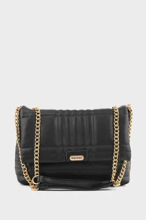 Hobo Hand Bags B15153-Black