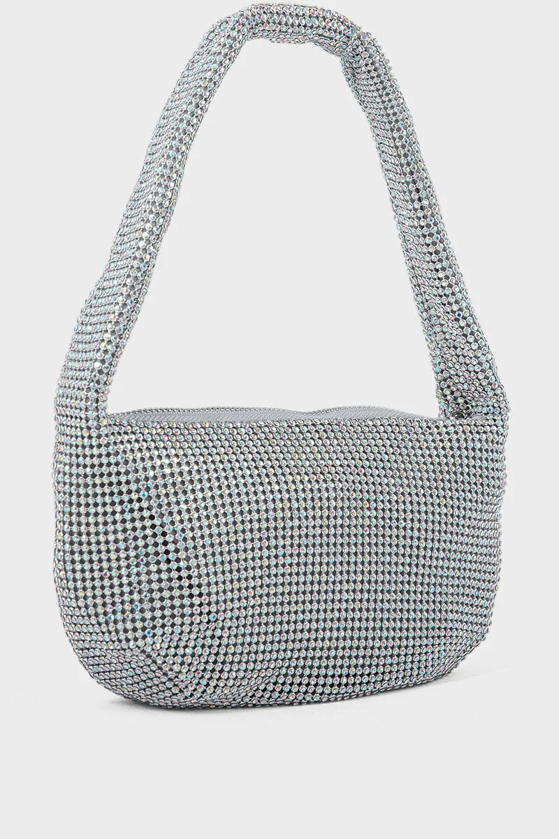 Hobo Hand Bags BH0037-Silver