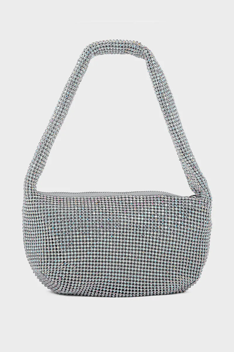 Hobo Hand Bags BH0037-Silver